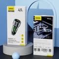 Miniatyrbild 9 av 9: Dudao Billaddare 30W USB-C USB-A - Grå