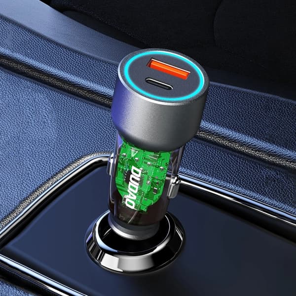 Dudao Billaddare 30W USB-C USB-A - Grå