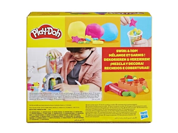 Play-Doh Kitchen Creations Swirlin'' Smoothies Toy Blender Playset, Håndverkssett for barn, 3 år, Ikke giftig, Flerfarget