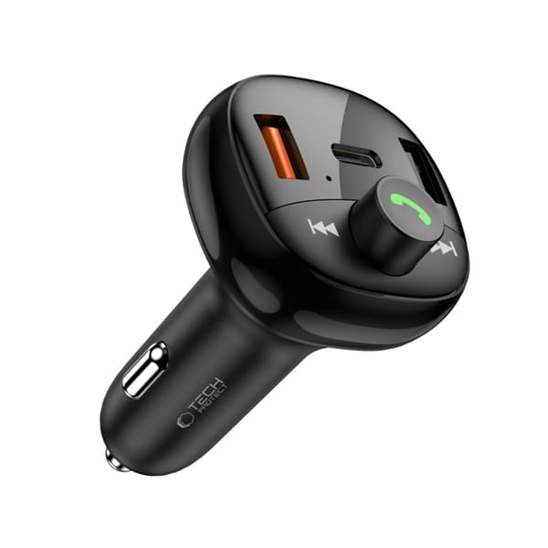 Tech Protect Billaddare USB-C Till USB-A 72W Plus Bluetooth - Svart