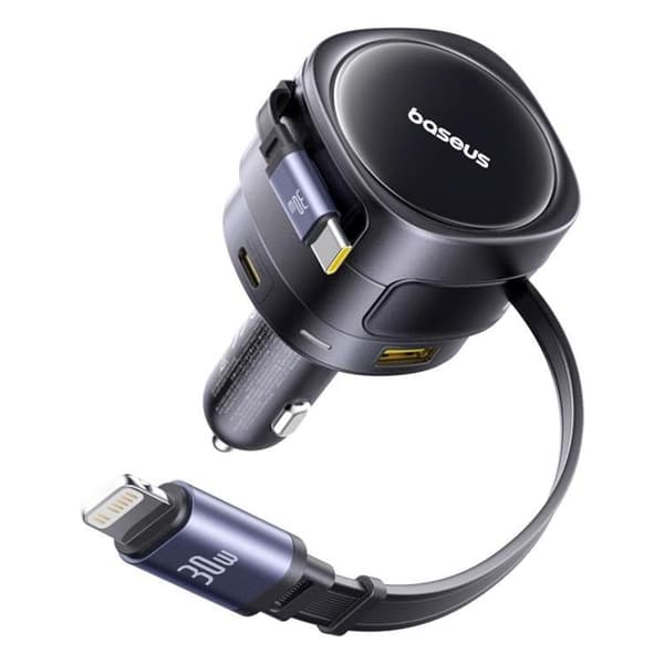 Baseus PD Billaddare 90W USB-C - USB-A - Svart