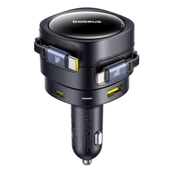 Baseus PD Billaddare 90W USB-C - USB-A - Svart