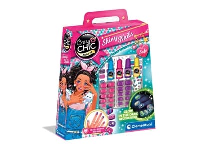 Clementoni Crazy Chic 18689, Neglelakksett for barn, 6 år, Flerfarget