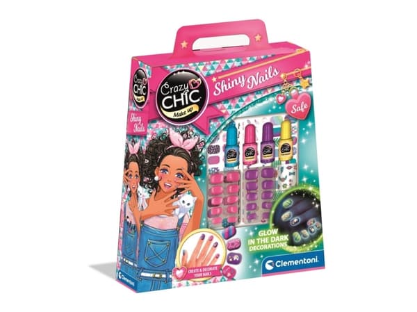 Clementoni Crazy Chic 18689, Neglelakksett for barn, 6 år, Flerfarget
