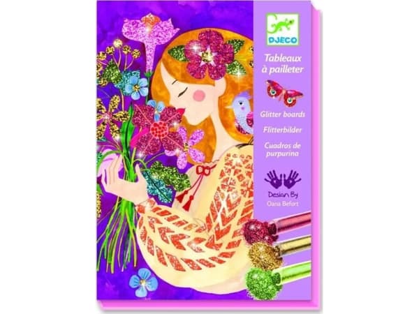 Djeco glitter konstnärliga blommor