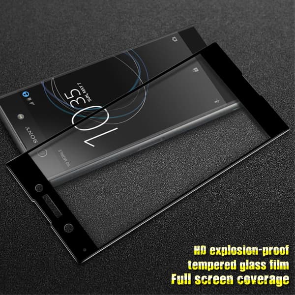 IMAK Heltäckande Härdat Glas Sony Xperia XA1 - Svart