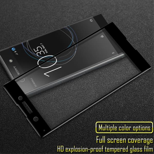 IMAK Heltäckande Härdat Glas Sony Xperia XA1 - Svart