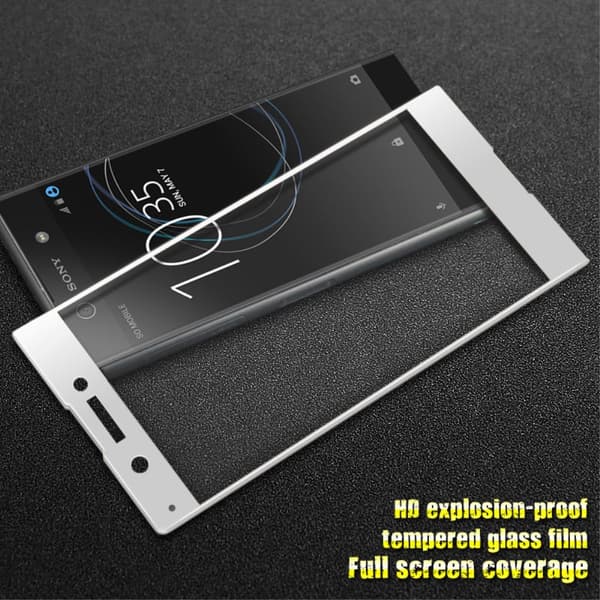 IMAK Heltäckande Härdat Glas Sony Xperia XA1 - Vit