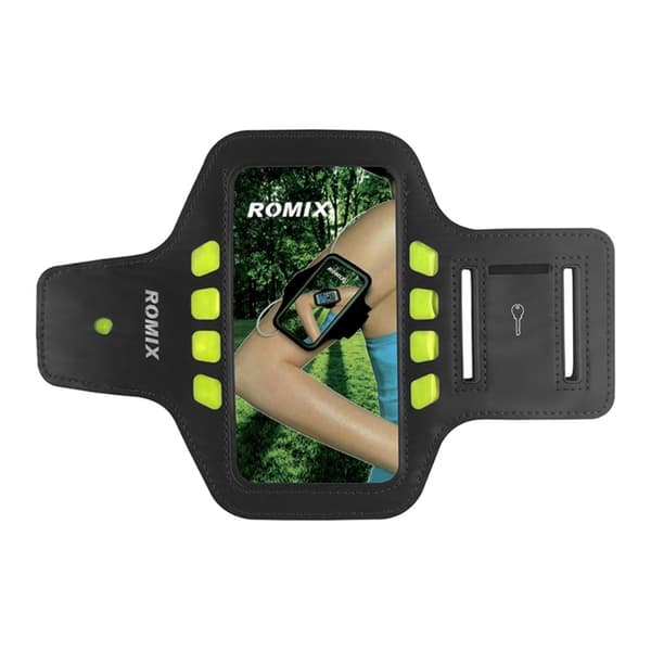 ROMIX Sportarmband till iPhone 6 med LED lampa - SVART