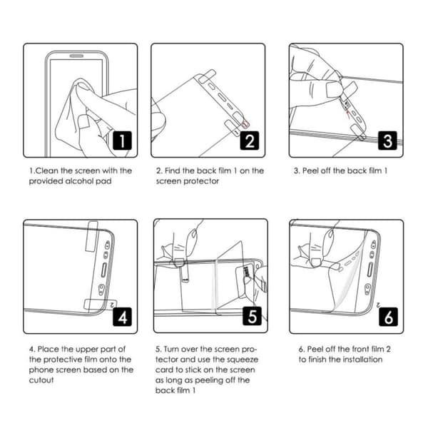 HAT PRINCE Soft Screen Protector Film for Huawei Honor 10 Lite / P Smart 2019