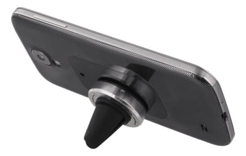 DELTACO bilhållare för ventilationsgaller, magnet, för smartphones, silver