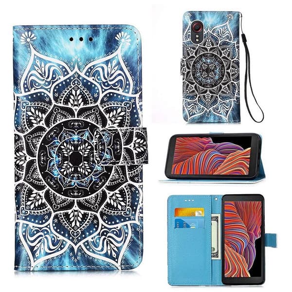Plånboksfodral Samsung Galaxy XCover 5 – Blå Mandala