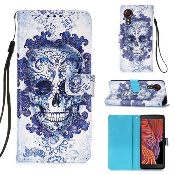 Plånboksfodral Samsung Galaxy XCover 5 – Döskalle