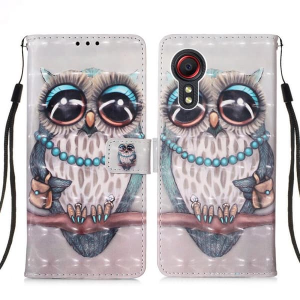 Plånboksfodral Samsung Galaxy XCover 5 – Utsmyckad Uggla