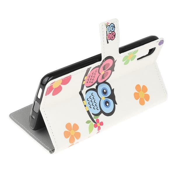 Plånboksfodral Samsung Galaxy XCover 5 - Ugglor & Blommor
