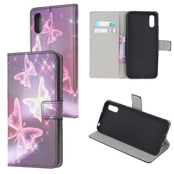 Plånboksfodral Samsung Galaxy XCover 5 - Lila / Fjärilar