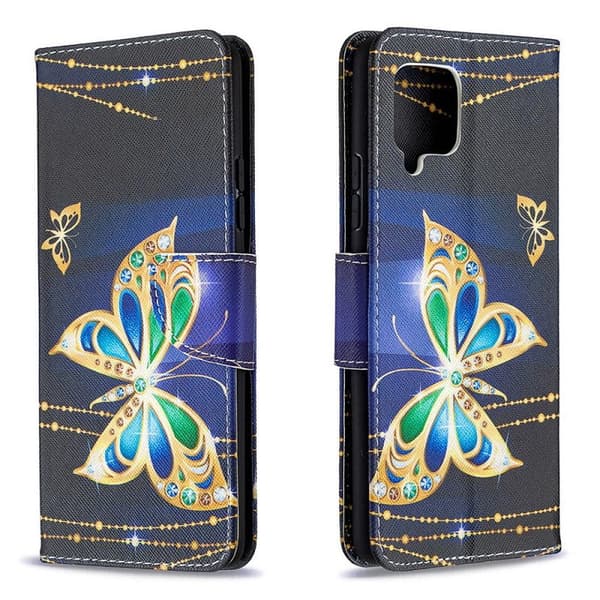 Plånboksfodral Samsung Galaxy A22 (4G) – Guldfjäril