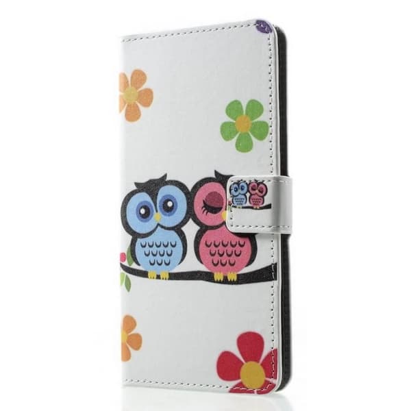 Plånboksfodral Motorola Moto G30 - Ugglor & Blommor