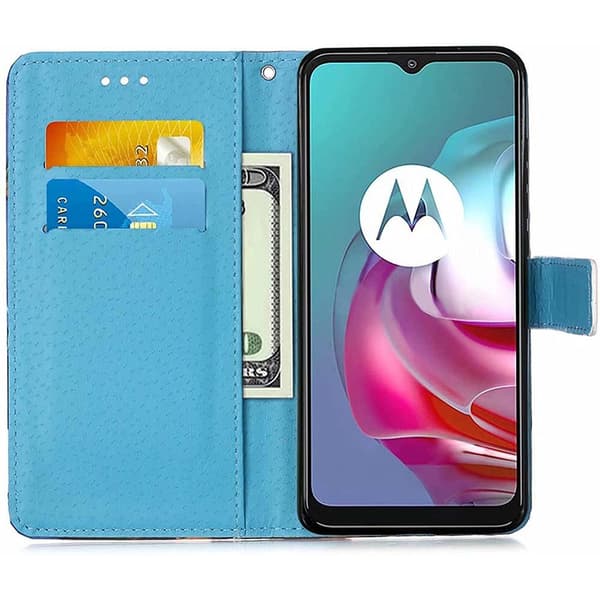 Plånboksfodral Motorola Moto G30 - Blå Mandala