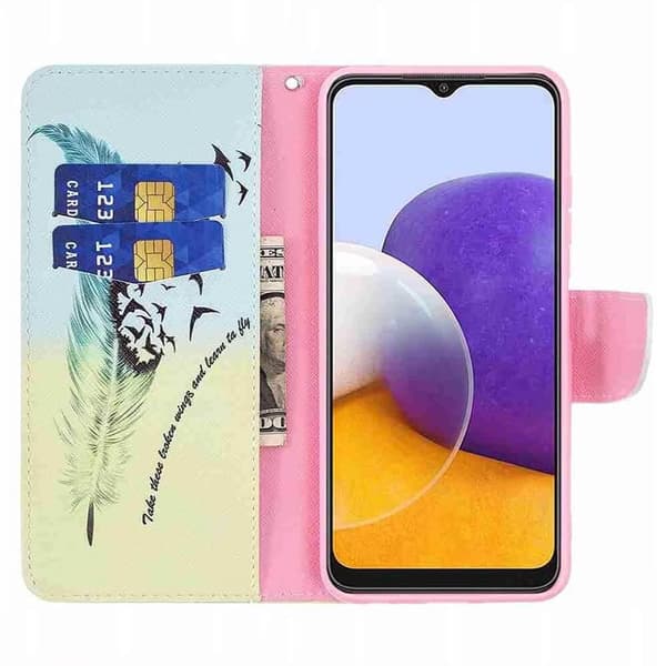 Plånboksfodral Samsung Galaxy A22 5G – Take These Broken Wings
