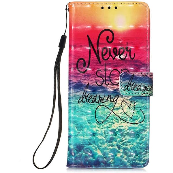 Plånboksfodral Samsung Galaxy A22 5G – Never Stop Dreaming