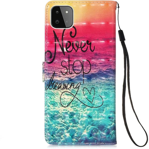 Plånboksfodral Samsung Galaxy A22 5G – Never Stop Dreaming