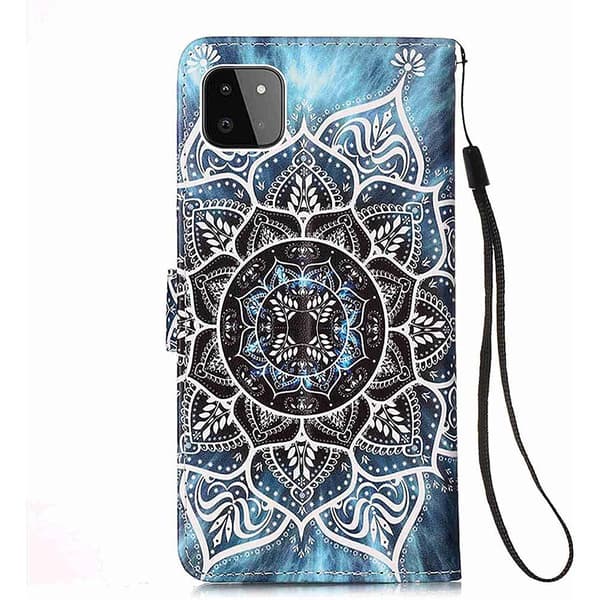 Plånboksfodral Samsung Galaxy A22 5G - Blå Mandala