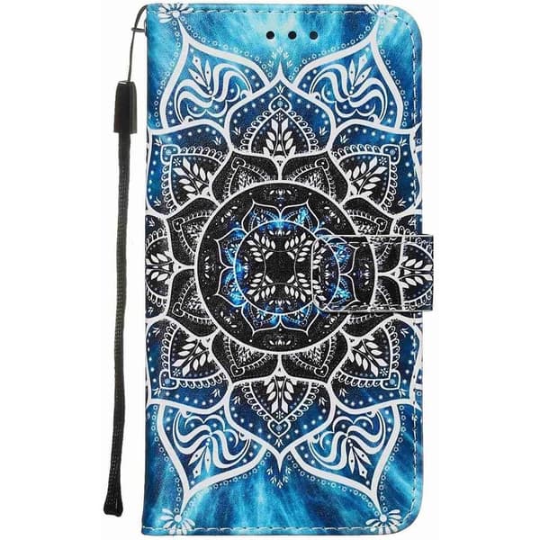 Plånboksfodral Samsung Galaxy A22 5G - Blå Mandala