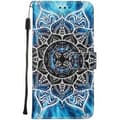 Pikkukuva 5 / 5: Plånboksfodral Samsung Galaxy A22 5G - Blå Mandala