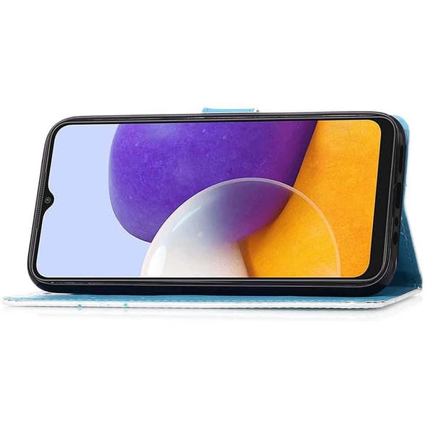 Plånboksfodral Samsung Galaxy A22 5G - Blå Mandala