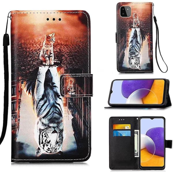 Plånboksfodral Samsung Galaxy A22 5G - Reflektion