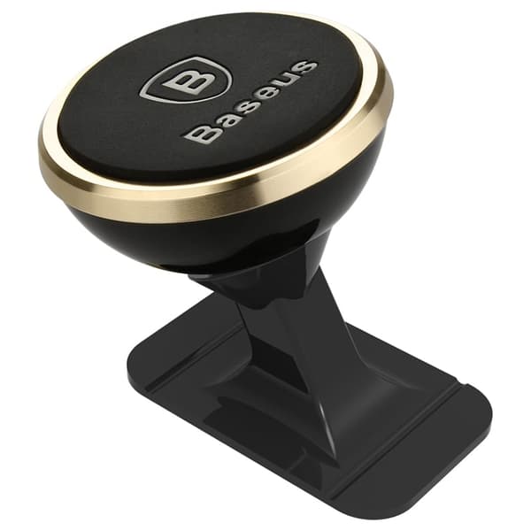 Baseus Small 360 Degree Rotation Magnetic Holder (Paste Type) Luxury Gold Svart, Guld