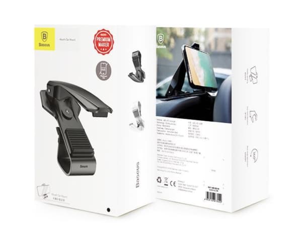 Baseus Big Mouth Car Mount Phone Holder for 3.5-7.0 Inches Black