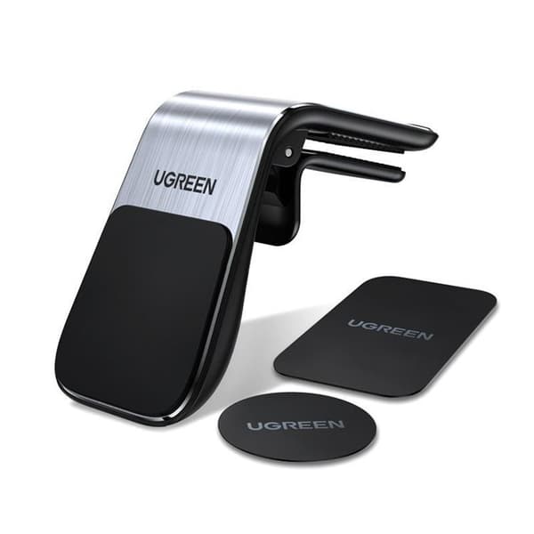 Ugreen Magnetisk Bilhållare För Ventilationsgaller - Silver Gjuten aluminium, Svart
