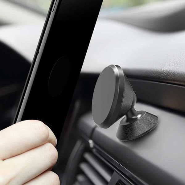 Mobiili pidike magneettilla - pyörivä autopidike kultaa
