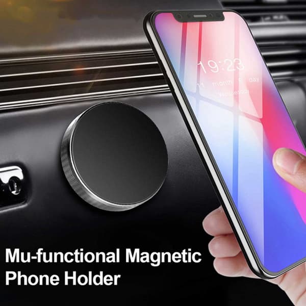Universal mobilholder Magnet selv -tilpynt bilholder sølv