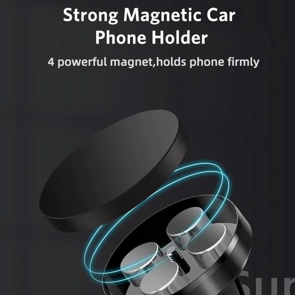 Magnet Mobile Holder til bilventilatoren Bilholder Black