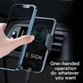 Miniatyrbild 2 av 4: SiGN Mobilhållare för Bil med Trådlös Laddning, 15W - Svart