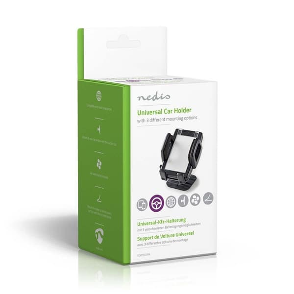 Nedis Smartphone bilmontering | In-Car | Universal | Minimal skjermstørrelse telefon: 4 " | Maksimal skjermstørrelse: 6.4 " | Adjustable Angle