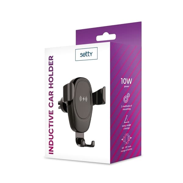 Setty IUS-01 - Bilholder med trådløs lading