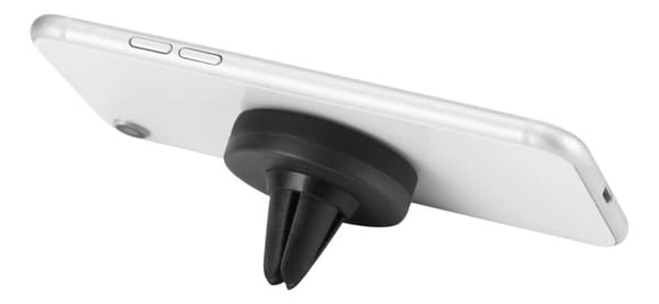 DELTACO Magnetisk bilholder for smarttelefoner for montering på viftegitteret, Svart