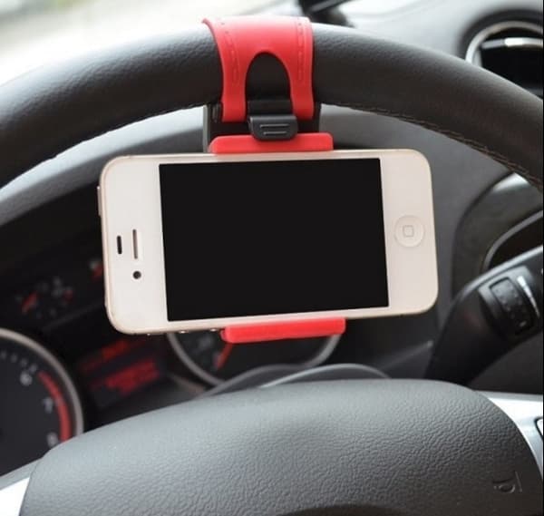 Universal mobiltelefonholder for ratt, rød