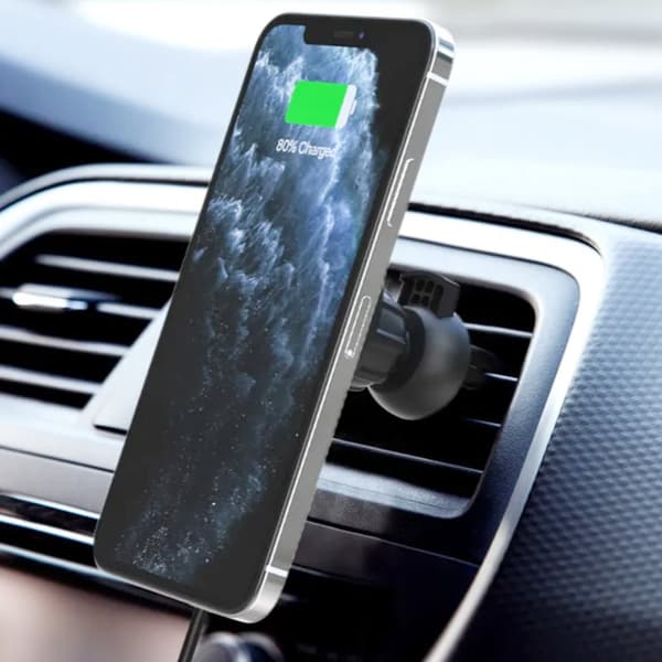 Trådlös Billaddare 15W Magnetisk - Svart