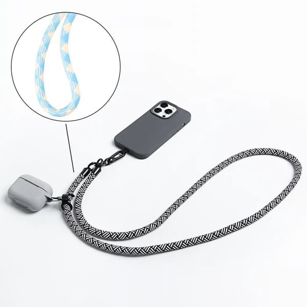 Mobilband Universal Halsband - Textur Blå