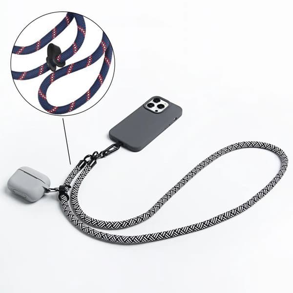 Mobilband Universal Halsband - Textur Svart