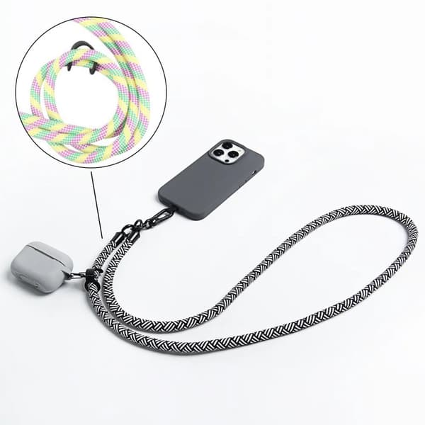 Mobilband Universal Halsband - Grön Gul Rosa
