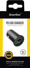 Miniatyrbild 2 av 2: Smartline Dual Billaddare PD 45W Svart