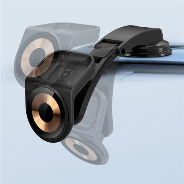 Instrumentbräda Bilhållare 15W 2IN1 - Svart