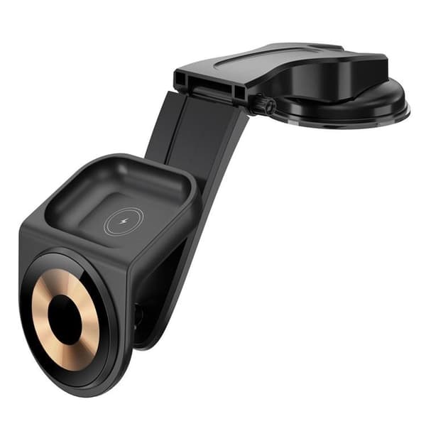Instrumentbräda Bilhållare 15W 2IN1 - Svart