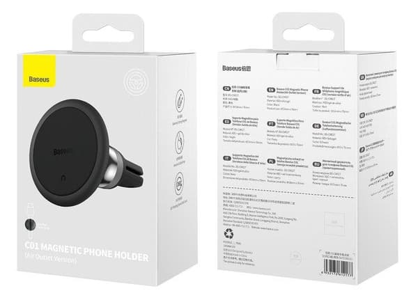Baseus C01 Overseas Edition Magnetisk Bilhållare För Luftventil - Svart